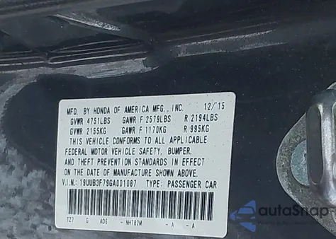 2016 Acura Tlx V6 Advance z USA, uszkodzony, nr VIN 19UUB3F79GA001087